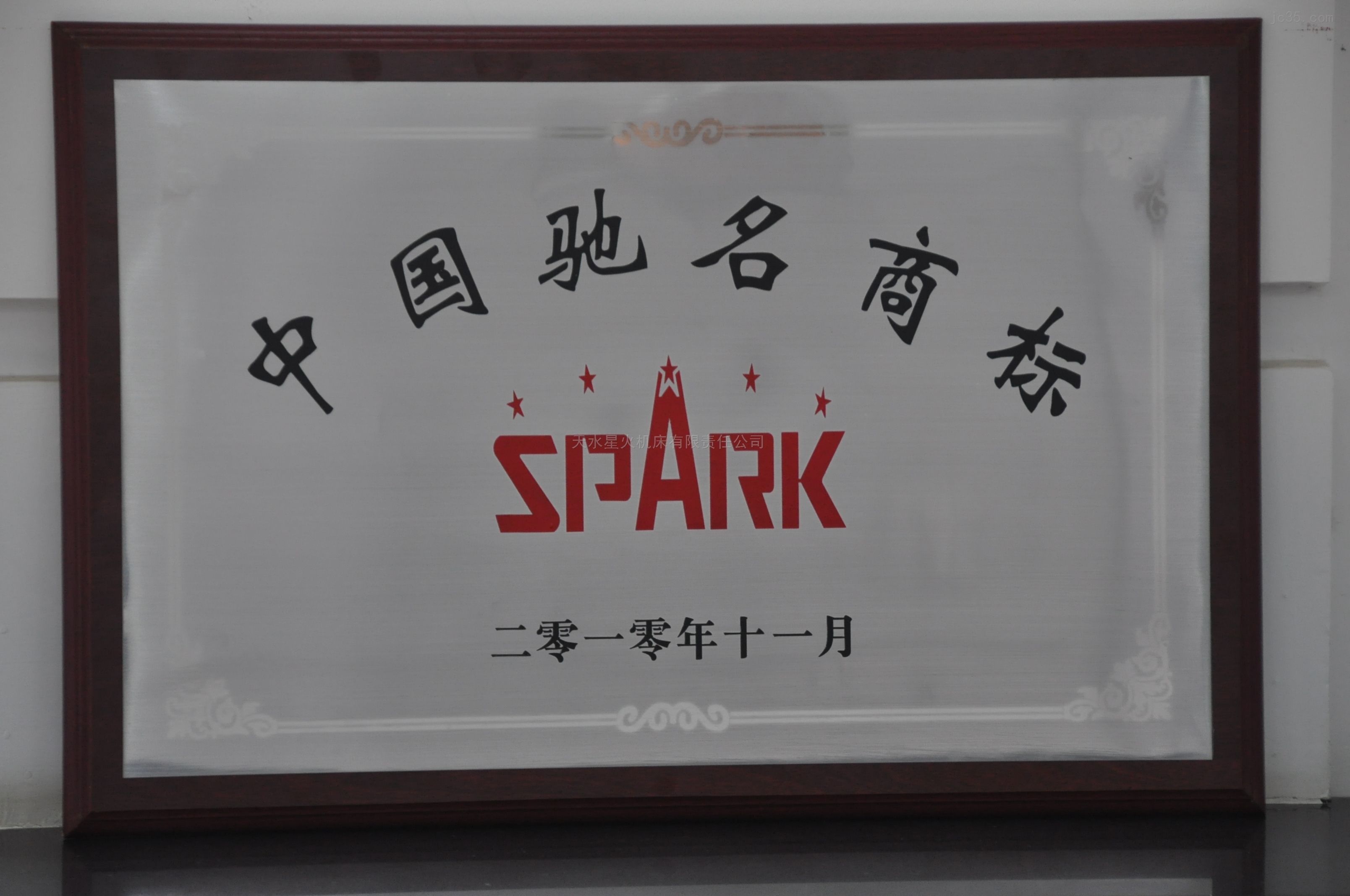 2010年公司SPARK三标被评为中国驰名商标